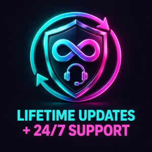 Lifetime Updates and 24/7 Support